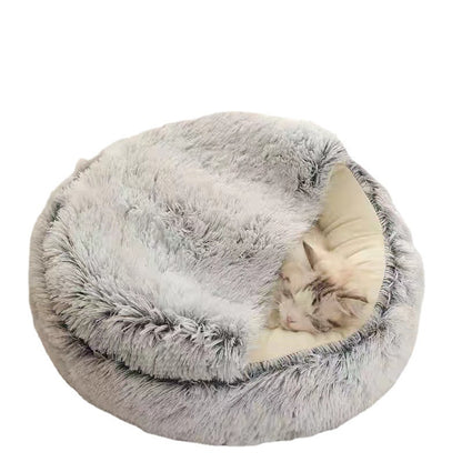 Semi-closed Cat Bed Four Seasons Universal Cover Shell Nest Small Dog Winter Pet Supplies