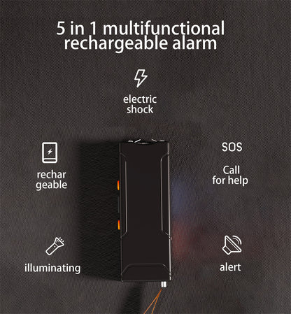 Five In One Multifunctional Power Bank Rechargeable Charger SOS Alarm And Light For Emergency Outdoor Supplies